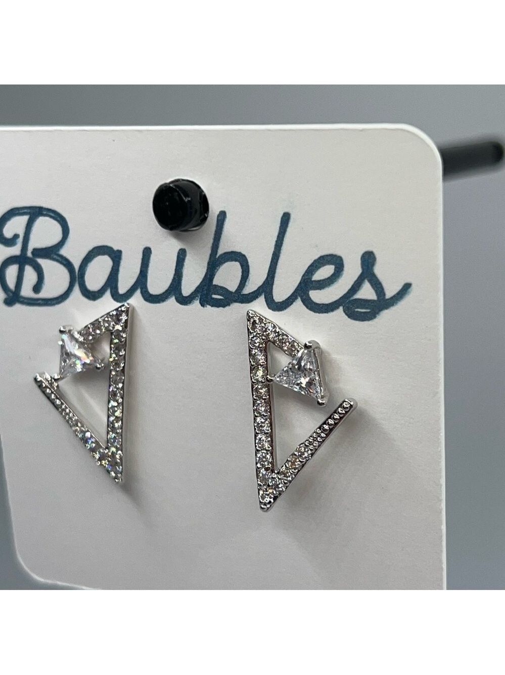 Silver Geometric Earrings